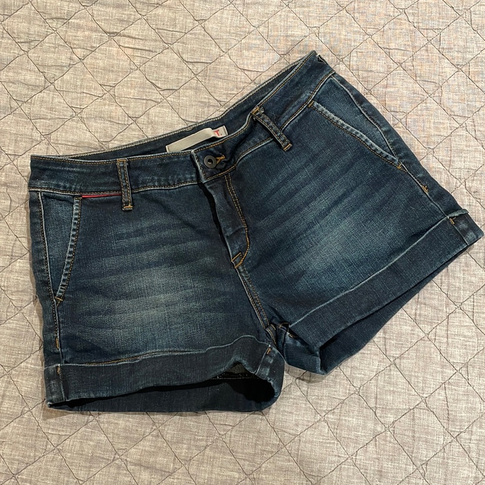 Stretch Denim Shorts by !iT.